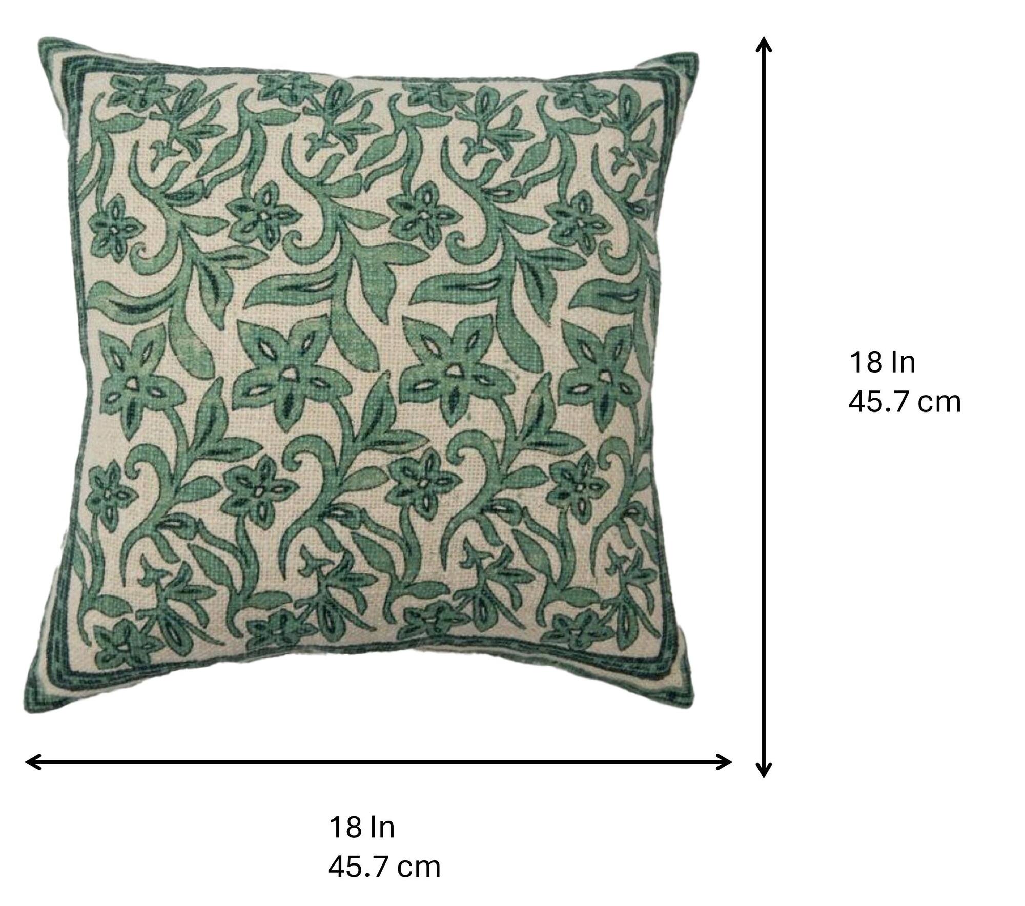 18" Turquoise Floral Throw Pillow by Ashland®